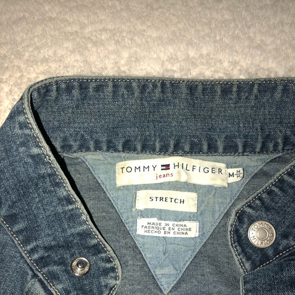 vintage tommy hilfiger jean jacket - Picture 3 of 6